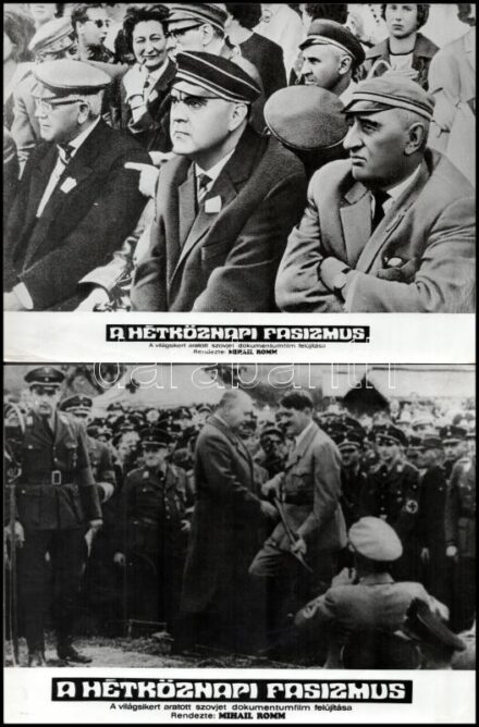 1965 ,,A hétköznapi fasizmus' című film kilenc jelenete, 9 db vintage produkciós filmfotó, 18x24 cm