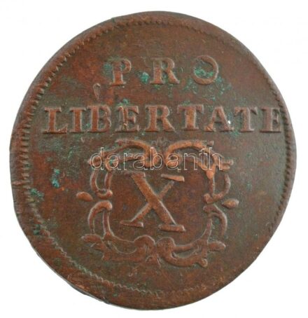 1706. X Poltura Cu 'II. Rákóczi Ferenc' (7,61g) T:2 Hungary 1706. X Poltura Cu 'Francis II Rákóczi' (7,61g) C:XF Huszár: 1535., Unger II.: 1133.a