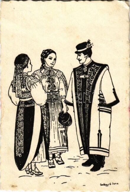 Kalotaszegi magyar népviselet / Hungarian folklore from Tara Calatei s: Szilágyi G. Ilona (EK)