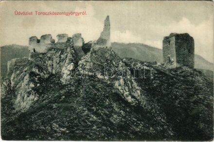 Torockószentgyörgy, Coltesti; várrom. Dunky Fivérek cs. és kir. udvari fényképészek kiadása / castle ruins (fa)