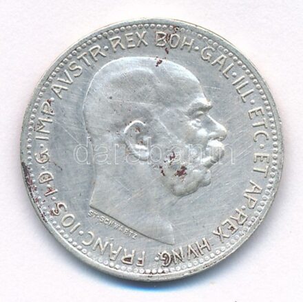 Ausztria 1916. 1K Ag 'Ferenc József' T:2,2- kis patina Austria 1916. 1 Corona Ag 'Franz Joseph' C:XF,VF small patina Krause KM#2820