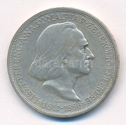 1936. 2P Ag 'Liszt Ferenc' T:1-,2 Adamo P7