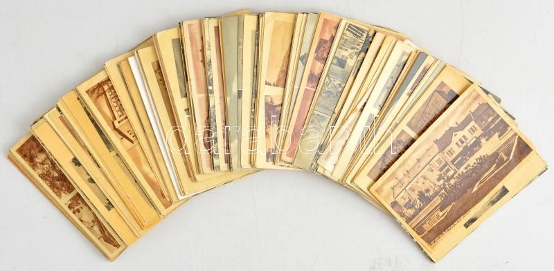 200 db MODERN magyar 60 filléres város képeslap (Képzőművészeti Alap Kiadóvállalat) / 200 modern Hungarian town-view postcards from the 50's