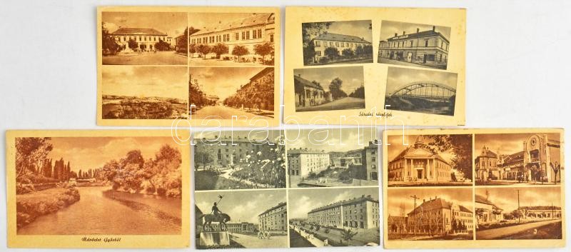 200 db MODERN magyar 60 filléres város képeslap (Képzőművészeti Alap Kiadóvállalat) / 200 modern Hungarian town-view postcards from the 50's - Image 4