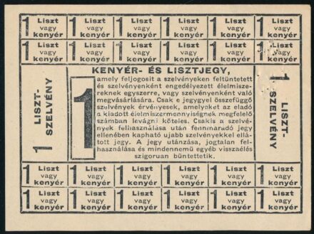 1946 Kenyér- és lisztjegy