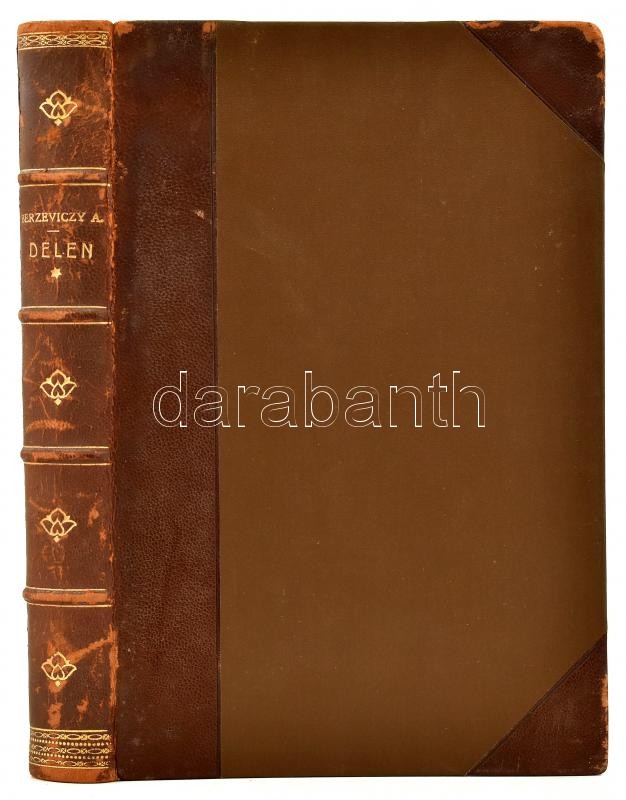 Berzeviczy Albert: Délen útirajzok és tanulmányok. Bp., 1917., Franklin, VIII+346+1 p. Gazdag fekete-fehér képanyaggal illusztrált. Korabeli átkötött félbőr-kötés, a borítón kopásnyomokkal, egy-két lapszélen kis sérülésnyommal. - Image 3