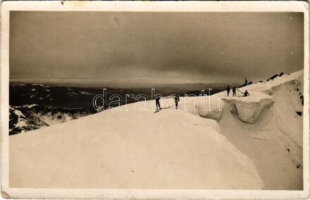 Alacsony-Tátra, Nízke Tatry; síelők a Gyömbér hegyen / skiing on Hreben Dumbieru, winter sport (EK)