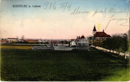 1916 Kostelec nad Labem, Elbekosteletz; (EK)