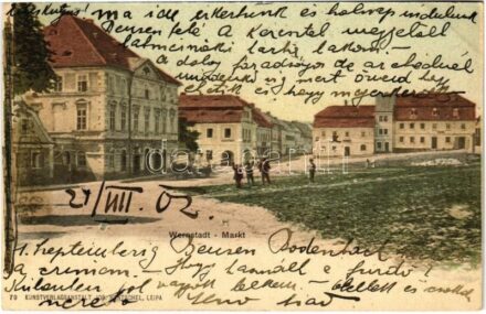 1902 Vernerice, Wernstadt; Markt / square