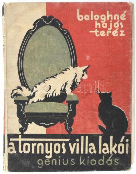 Baloghé Hajós Teréz: A tornyos villa lakói. Igaz állattörténetek Jaschik álmos rajzaival. Bp., én. Genius. Festett vászonkötésben. A könyvtest elvált