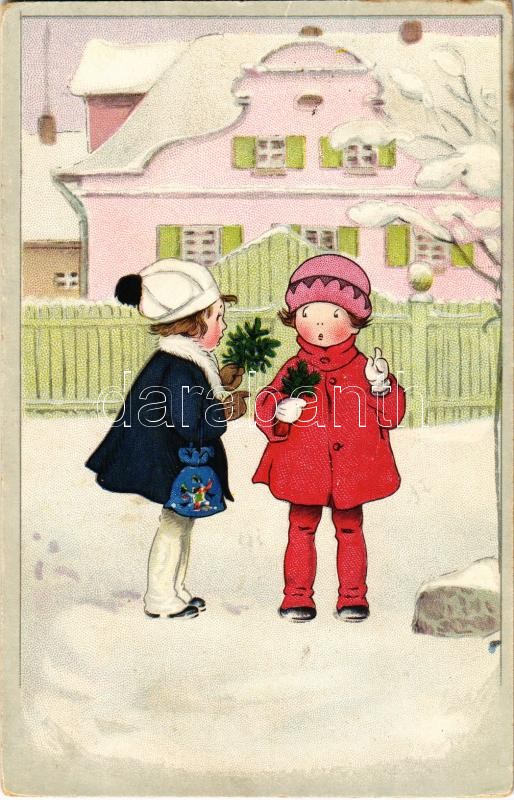 1925 Children art postcard. Wenau-'Delila' 2128. litho (EK)