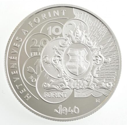 2016. 10.000Ft Ag 'Hetvenéves a forint' kapszulában, tanúsítvánnyal, tájékoztatóval T:PP Adamo EM321