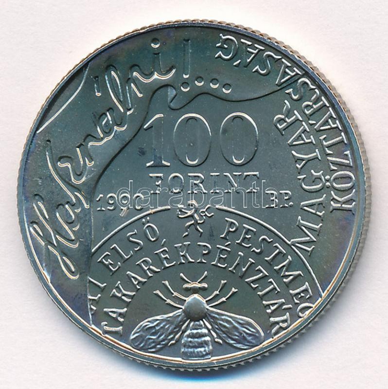 1990. 100Ft Cu-Ni-Zn 'Fáy András' T:BU Adamo EM112 - Image 2
