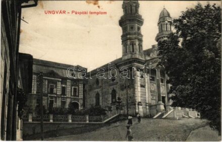 1911 Ungvár, Uzshorod, Uzhhorod, Uzhorod; Püspöki templom. Földesi Gyula kiadása / church (fl)