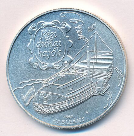 1995. 1000Ft Ag 'Régi dunai hajók III - Hableány' T:BU Adamo EM139