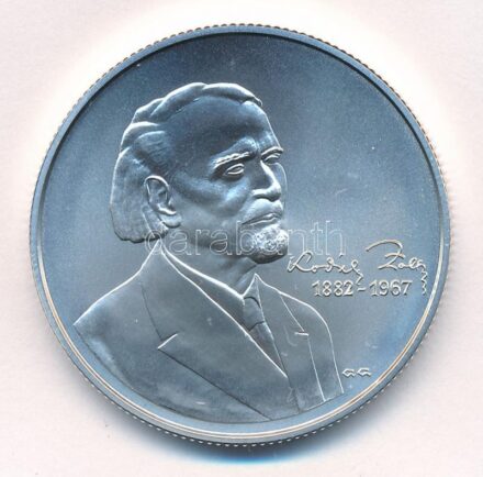 2007. 5000Ft Ag 'Kodály Zoltán' kapszulában, tanúsítvánnyal T:BU Adamo EM211