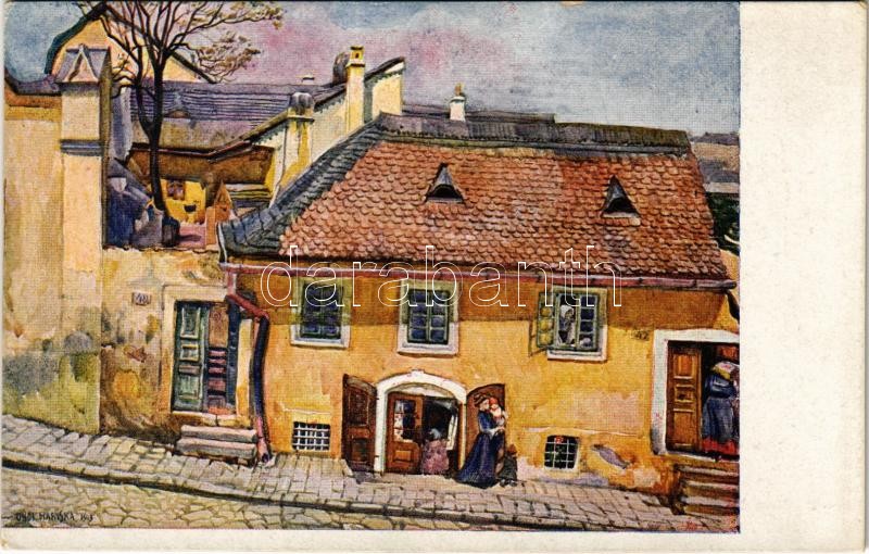 Budapest I. Tabán, Hadnagy utcai régi ház. 1020. s: Undi M.