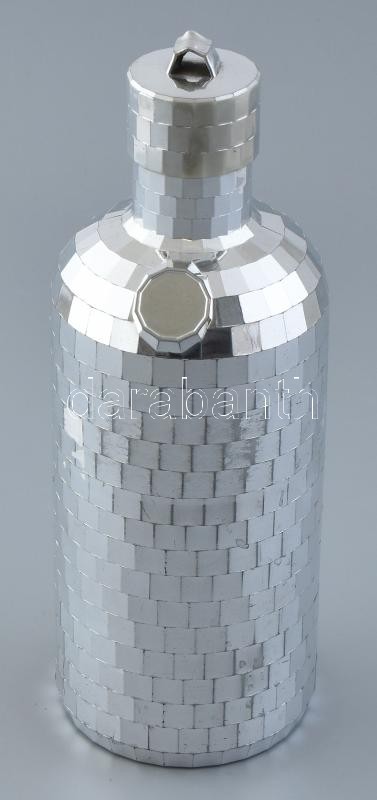 Diszkó 'gömbös' Absolut vokás palack, kopott, m:27cm