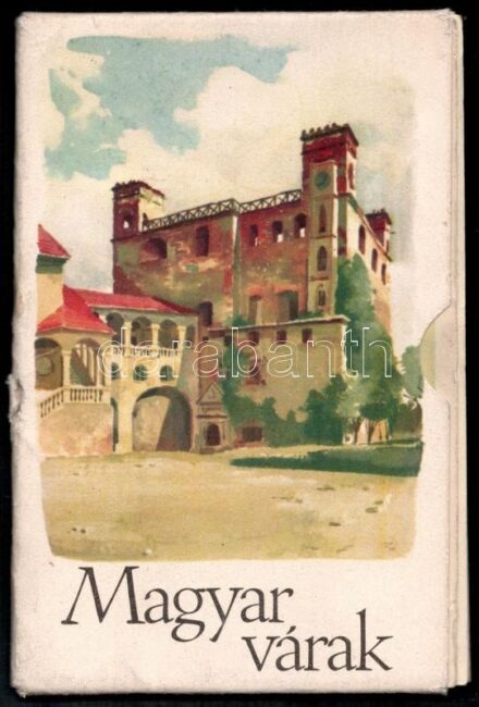 Magyar Várak Képzőművészeti Vállalt kiadása szemléltető kártya csomag levelezőlap méretben