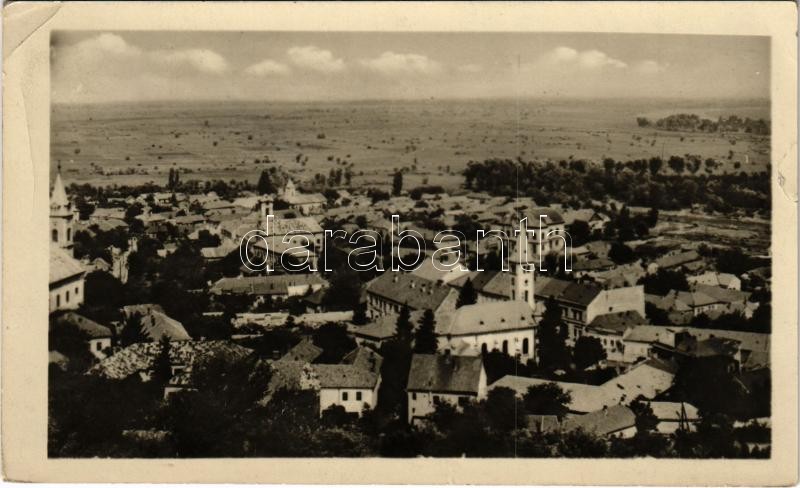 1957 Tokaj, látkép zsinagógával. Képzőművészeti Alap Kiadóvállalat (EK)
