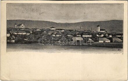 Bát, Asszonyvásár, Frauenmarkt, Batovce; látkép / general view (vágott / cut)