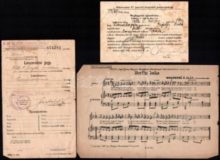 31. hv. zászlóalj Battonya és Horthy baka nóta 3 db