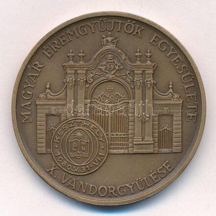 Képíró Zoltán (1944-1981) 1980. 'MÉE X. Vándorgyűlése - Keszthely / Goldmark Károly' Br emlékérem (42,5mm) T:1,1- Adamo KE19