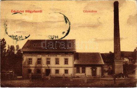 1913 Hőgyész, Fay Henrik gőzmalom. W.L. 686. (EK)