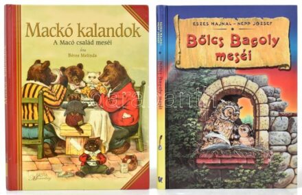 2 mesekönyv: Béres Melinda: Mackó kalandok. A Macó család meséi. Bp., 2004. Kiadói katonálásban + Eszes-Nepp: Bölcs bagoly meséi. Bp., é.n Alexandra