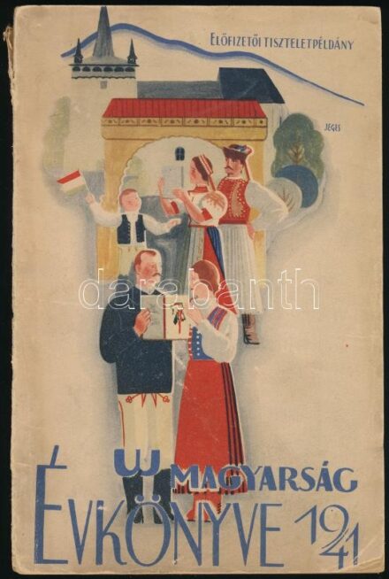 1941 Új Magyarság Évkönyve, előfizetői tiszteletpéldány, 159p