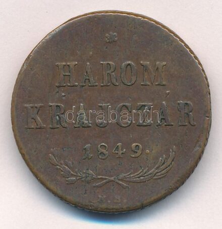 1849NB 3kr Cu T:2- ph. ü. Adamo B2