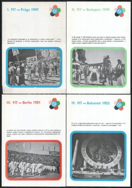 1978 A VIT története 11 db képes kártya 14x20 cm