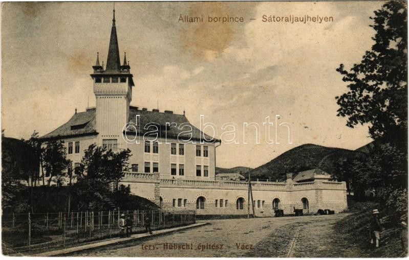 1917 Sátoraljaújhely, Állami borpince. Tervezte Hübschl építész (Vác) (fl)