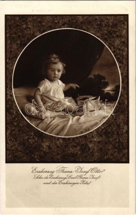Erzherzog Franz Josef Otto. Sohn des Erzherzogs Carl Franz Josef und der Erzherzogin Zita / Otto von Habsburg. Postkartenverlag 'Bediene dich selbst' (Brüder Kohn) 888-259.