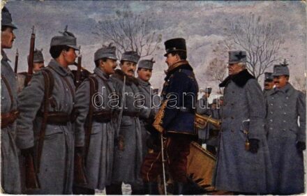 Weltkrieg 1914-1916. Der österr. Thronfolger Erzherzog Karl Franz Joseph an der Front in Russisch-Polen / Világháború 1914-1916. Károly Ferenc József főherceg és trónörökös az orosz-lengyelországi fronton / WWI Austro-Hungarian K.u.K.