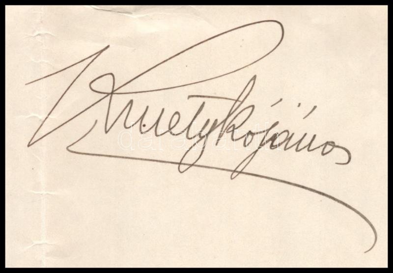 Kmetykó János (1880-1945) a BTC tornászcsapat örökös bajnokának 3 oldalas levele testnevelés témában, aláírásával