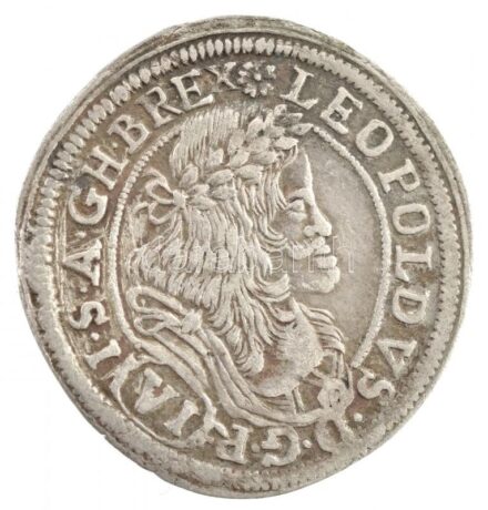 Ausztria 1681MM 6kr Ag 'I. Lipót' Bécs (3,0g) T:1- kis anyaghiba Austria 1681MM 6 Kreuzer Ag 'Leopold I' Vienna (3,0g) C:AU small metal error Krause KM# 1185