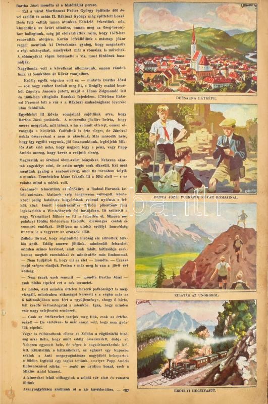 ca 1940 Utazás Erdélyben Szent István cikóriagyár kiadása. Komplett képes gyűjtőmappa, kissé megviselt állapotban - Image 2