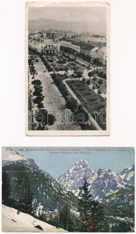 14 db RÉGI történelmi magyar város képeslap / 14 pre-1945 historical Hungarian town view postcards from the Kingdom of Hungary