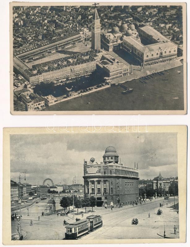 20 db VEGYES külföldi város képeslap vegyes minőségben / 20 mixed European town-view postcards in mixed quality