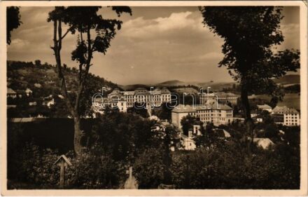 1937 Selmecbánya, Schemnitz, Banská Stiavnica; bányászati és erdészeti főiskola. S. Protopopov felvétele / general view with the mining and forestry academy (EK)
