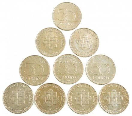 2015. 50Ft Cu-Ni 'Nemzeti Emlékhelyek' (10x) T:1-,2 Adamo FOEM9