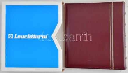 Leuchtturm gyűrűs, műbőr érmetartó tokkal, újszerű állapotban