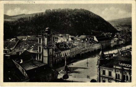 1937 Besztercebánya, Banská Bystrica; Pohl'ad zo zvonice k Radvani / kilátás a harangtoronyból / view from the bell tower (EK)