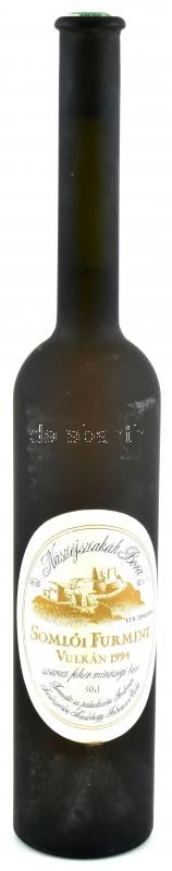 1994 Somlói Furmint Vulkán 1994, Nászéjszakák bora, Inhauser István pincészetéből, szakszerűen tárolt bontatlan palack száraz fehérbor,12,1 %, 0,5l.