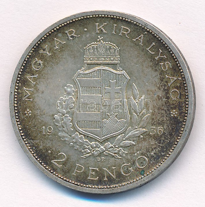1936. 2P Ag 'Madonna' T:2 patina Adamo P7 - Image 2