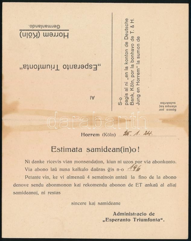 cca 1912-1926 Ismertető az eszperantó nyelvről, 8p + 3 db egyéb eszperantó kiadvány - Image 2