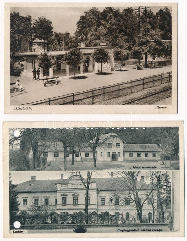 10 db RÉGI történelmi magyar város képeslap vegyes minőségben / 10 pre-1945 historical Hungarian town-view postcards in mixed quality from the Kingdom of Hungary - Image 2