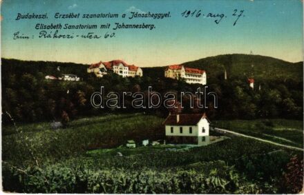 1916 Budakeszi, Erzsébet szanatórium, Jánoshegy (EB)