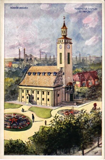 Diósgyőr (Miskolc), Vasgyár, Református templom és paplak